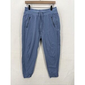 Athleta Trekkie North Jogger Pants Womens 8 Blue Stretch Nylon Hiking Trail Camp